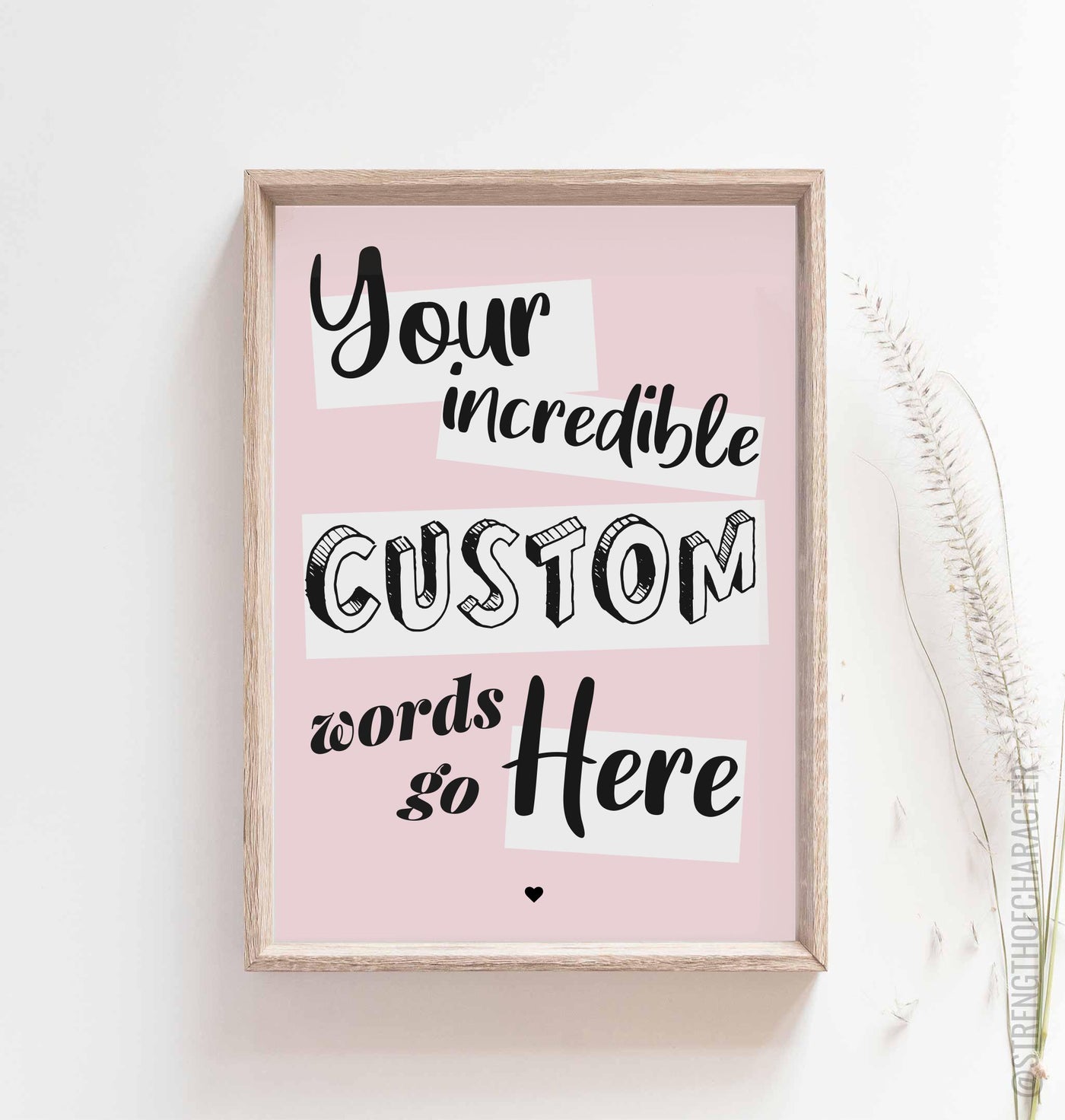 Personalised wall art prints collection